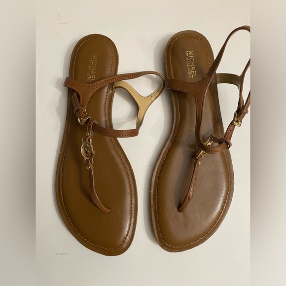 Michael Kors Thong T- Strap Flats Sandals women’s size 9M, Brown - Picture 12 of 15
